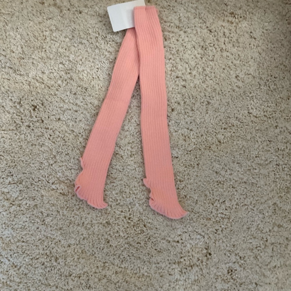 Pink Ruffled Women's legwarmers. 2 pack pink and blue brand new with tags.